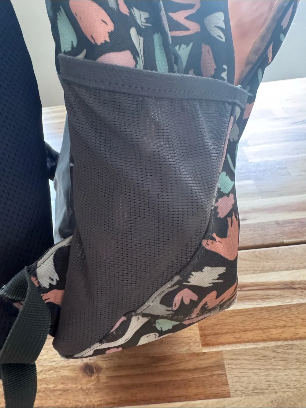 Dakine Women's Abstract Heart Print Backpack in Brown, Pink & Mint